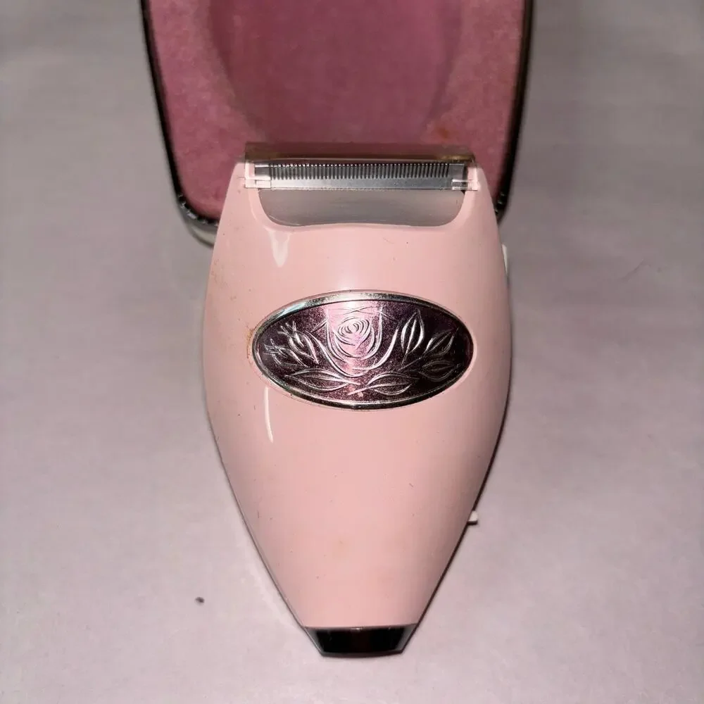 Lady Sunbeam Vintage Pink Electric Razon in Original Case Vanity Decor Cottage